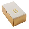 Luxe Party Gold Foil Monogram Letter B Dinner/Guest Airlaid Napkins,