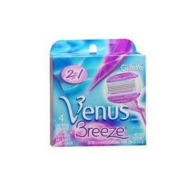 Gillette Venus Breeze 2 in 1 Cartridges with Shave Gel Bars - 4 ct, Pack of 66