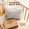 2-Pack Toddler Pillow - Soft Organic Cotton Toddler Pillows for