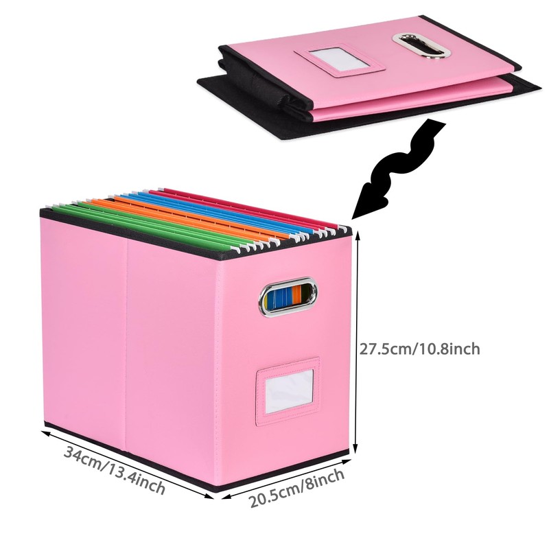 Umtiti A4-Size File Organizer Box（Folders not included. File Folder Storage,