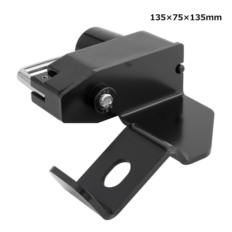 Kijima HTR-05012 Motorcycle Helmet Lock, Steel, Black, Triumph Speed 400/Scrambler