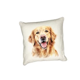 Anonymous Gifting Golden Rretriever - Watercolour dog printed cushion cover - perfect for dog lovers