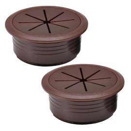 EASYEAH 2 Pcs Desk Grommet 2-3/8" / 60 mm, Desk Hole Cover for Cables Coffee, Cable Grommet ABS Plastic, Desk Hole Grommet for Home & Office Pc, Detachable Cable Cord Organizer