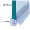 Cozylkx Frameless Shower Door Bottom Seal with Drip Rail for