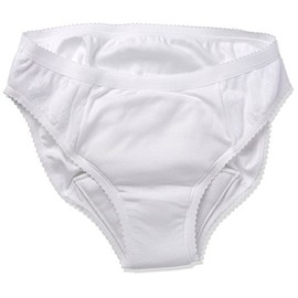 P&S Healthcare Medium White Ladies Lace High Leg Incontinence Brief