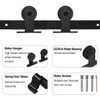 CCJH Sliding Barn Door Hardware Hangers Rollers Only 2pcs, NO