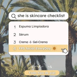 Set Protección Solar Facial Fps50 (2 Pzs) She Is Skincare                                                                                             