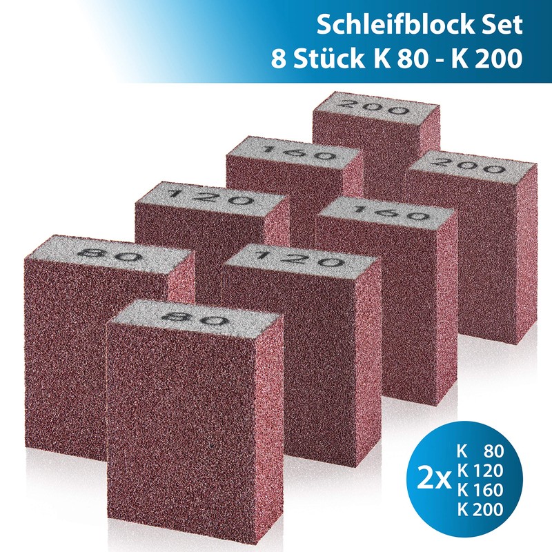 TOOLCORE® Sanding Sponge Set – XXL | 8 Pieces -