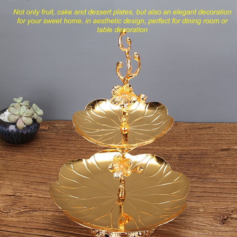 2 Layer Cupcake Stand European Style Gold Cupcake Stand Easy