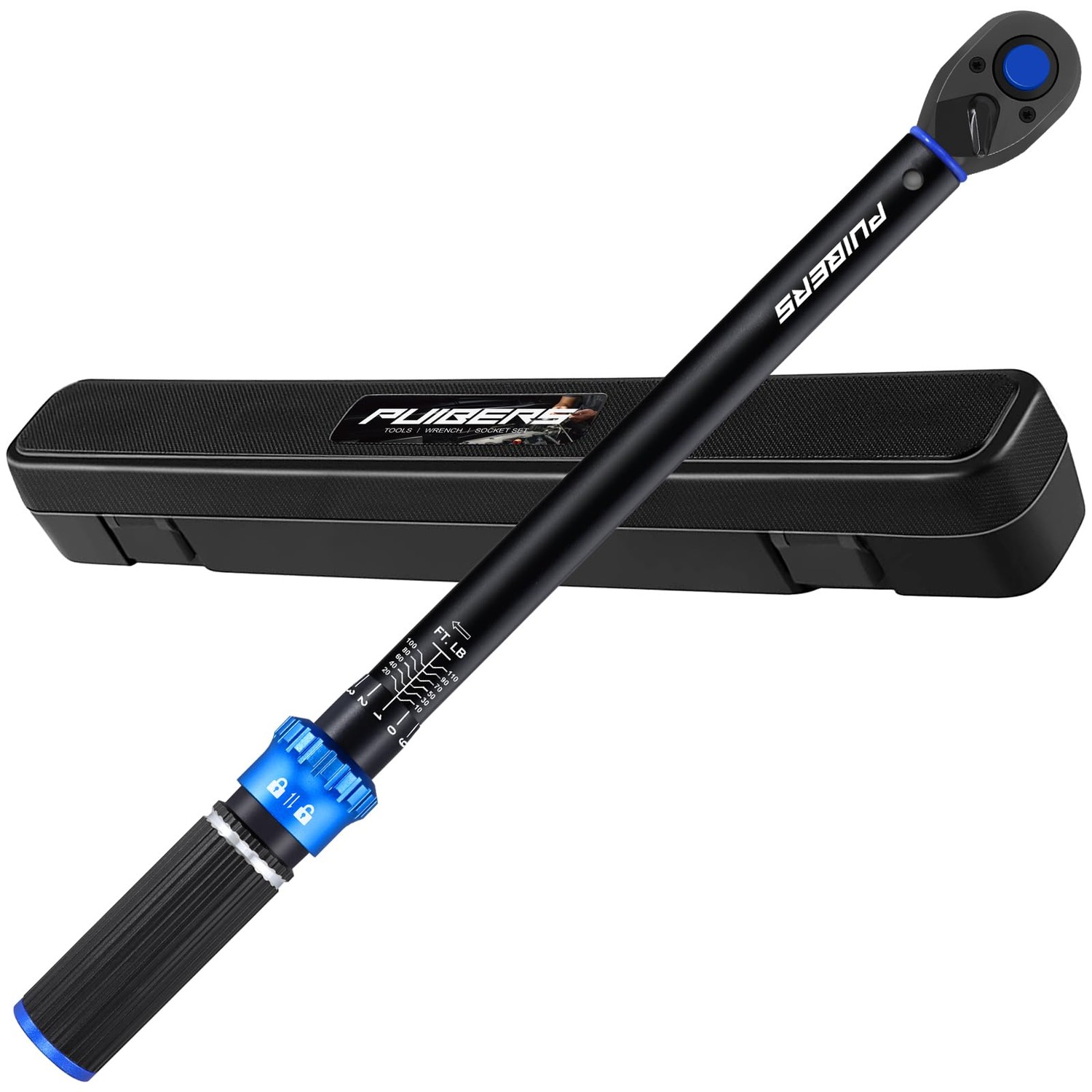 PUIBERS 3/8 inch Drive Click Torque Wrench, Click Torque Wrench 3/8 ...