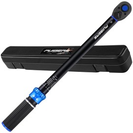 PUIBERS 3/8 inch Drive Click Torque Wrench, Click Torque Wrench 3/8 Torquimetro 10-110 FT.LB/13.6-149.2 Nm, Dual-Direction Adjustable 72 Tooth for Bike Moto and Car Repair