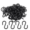 Rierdge Metal Small S Hook Black Hanging Hooks S Shaped