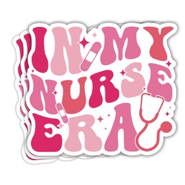 VOTANTA in My Nurse Era Sticker, Funny ER Nurse Stickers, Nursing Students Medical Workers Motivational Decals, Appreciation Decal Gifts Decoration for Laptops, Phones, Water Bottles, Car, Window