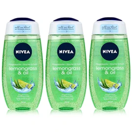 3 x Nivea Lemongrass & Oil Women's Shower Gel 250 ml