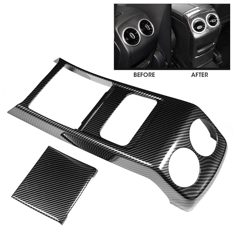 2Pcs Rear Air Conditioning Vent Cover Back Outlet Decorative Frame