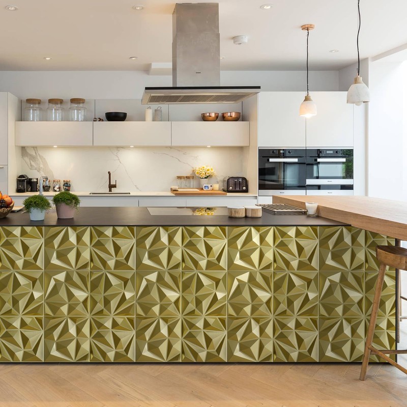 LEVOWAY 33 Pack 3D Modern Diamond Wall Panels for Interior
