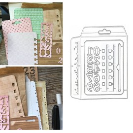 Various Book Edges Metal Die Cuts,Digital Envelope Loose-Leaf Book Frame Cutting Dies Stencils DIY Crafts Cards Cuts for DIY Embossing Card Making Photo Decorative Paper Dies Scrapbooking