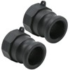 EATAKWARD 2 Pcs Camlock Fitting Part A, 1-1/2" Male Cam