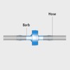 ANPTGHT One Way Check Valve 5/32" (4MM) Hose Barb Non