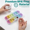 Foldable 7-Day AM/PM Pill Organiser, Magnetic, Travel