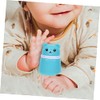 Envase de Talco para Bebés Azul Diseño de Oso, PP