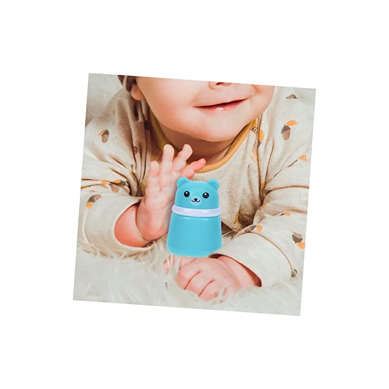 Envase de Talco para Bebés Azul Diseño de Oso, PP