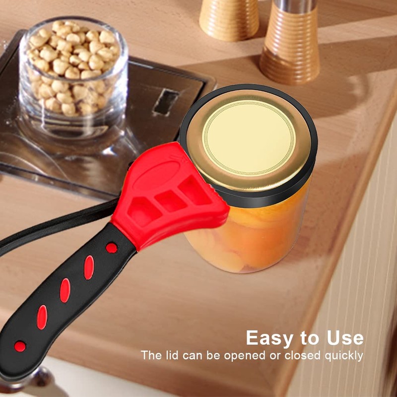 Jar Opener, Adjustable Belt Wrench Can Opener Jar Lid Opener