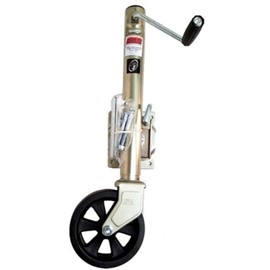 1,500 lbs. Capacity Marine Side Wind Bolt-on Swivel Trailer Jack zinc Coated with 8" Caster.