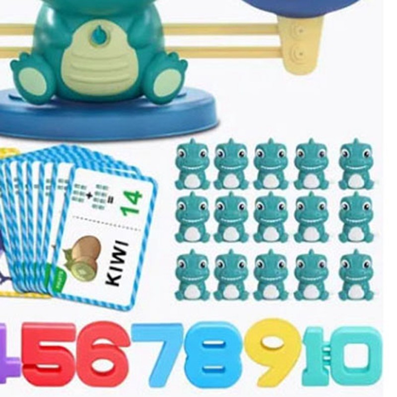 Children Dinosaur Balance Toy Educational Math Enlightenment Kid Math Game