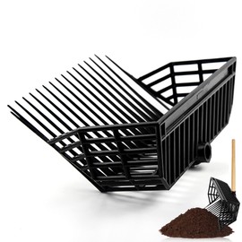 LVPETALIZE Pitch Fork Manure Fork Replacement, Pitchfork, Horse Manure Rake, Broad Fork for Gardening, Stable Waste Removal,rake Head Replacement Pitch Forks for Garden