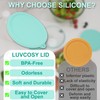 LUVCOSY Silicone Lids Fit for Pyrex 7401-S 3 Cup Sculpted