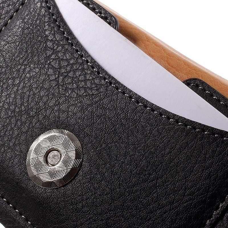 DFV mobile - Leather Horizontal Belt Clip Case with Card