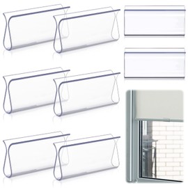 8 Pieces Window Shade for Roller Pull Down Roller Shades Handle Blinds for Windows Grips Plastic Hem Grip Hardware for Home Rv Rolling Curtain Accessories (Clear)