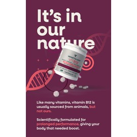 Vegetology Vitamin B12 Sublingual | 100mcg Fast-Acting B12 Vitamin Tablets | 60-Day Supply | Cruelty-Free Fermented Source | Vegan-Friendly | Boosts Energy & Supports Brain Function