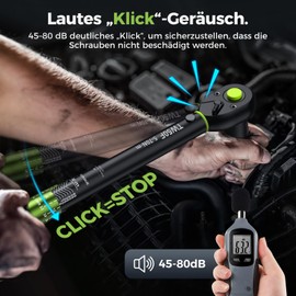 ETOOLAB 3/8 Inch Torque Wrench, 5-70 N·m/5-49.2 lbf·in, ±3% Error Accuracy, 72 Teeth Professional Torque Wrench for Car/Motorcycle/Bicycle