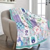Mermaid Throw Blanket for Baby Girls, Soft Mermaid Plush Flannel