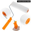 QWORK Multifunctional Self-Leveling Cement Tool Kit - Includes PE Rollers,