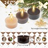 Scented Tealight Candles - 24 Pack Gradient Coffee Tea Light