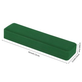 LETURE 2 Pieces Long Velvet Chain Necklace Gift Box Set, Bracelet Storage Case, Jewellry Display Box for Wedding, Engagement,Proposal, Birthday and Anniversary (Green-2PCS)