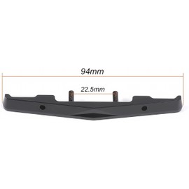 Pothyes SCX24 C10 Aluminu Front Bumper for Axial 1/24 RC Crawler Car Upgrades Parts (Black)