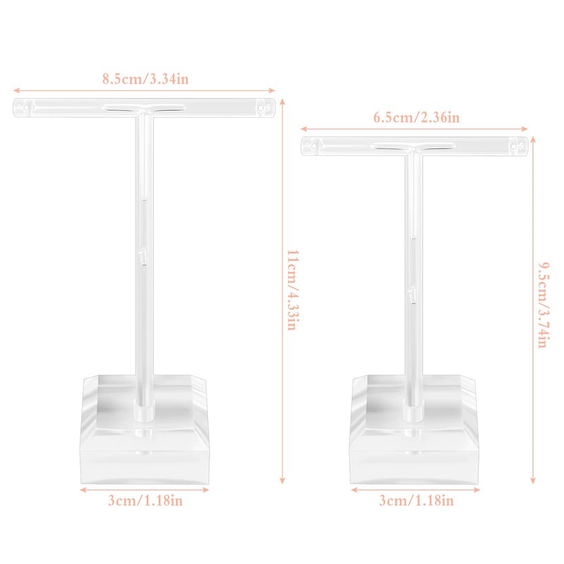 Bigxin 6 Pieces Earring Display Holder, Acrylic Earring Holder Stand