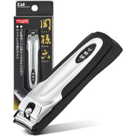 KAI KAI Japanese Nail Clippers With Side Nail File, Stainless Steel, Made in Japan