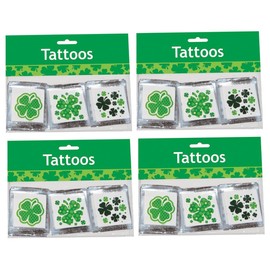 FOMIYES 2 Sets Lucky Shamrock Stickers Patricks Day Decor Temporary for Festival