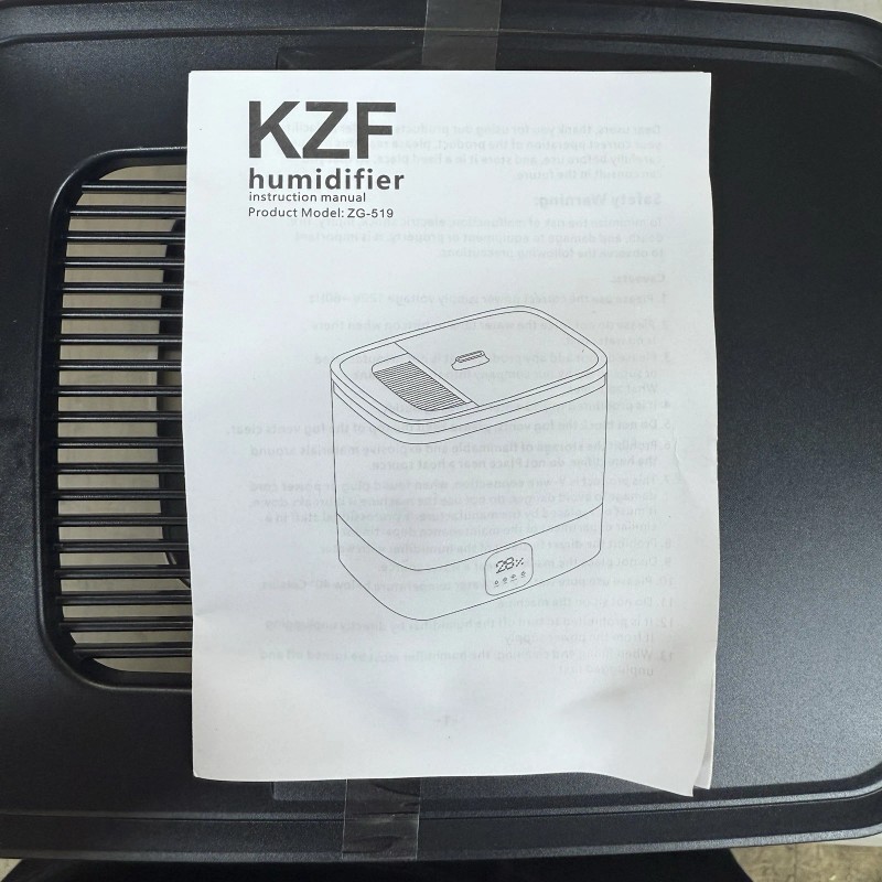 KZF 6L Top Fill Humidifiers for Bedroom & 60H Runtime