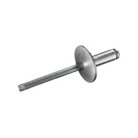 GOEBEL® - 250 x Blind Rivets Aluminium/Steel (Diameter x L) 5.0 x 12.0 mm with Large Head - Large Head Rivets - Pop Rivets - Standard