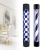 AngelcityCC Barber Pole Black White LED Light, 34 in Traditional
