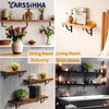 Yarssihha 8 Inch Decorative Shelf Brackets, 6 Pack Wall Mounted