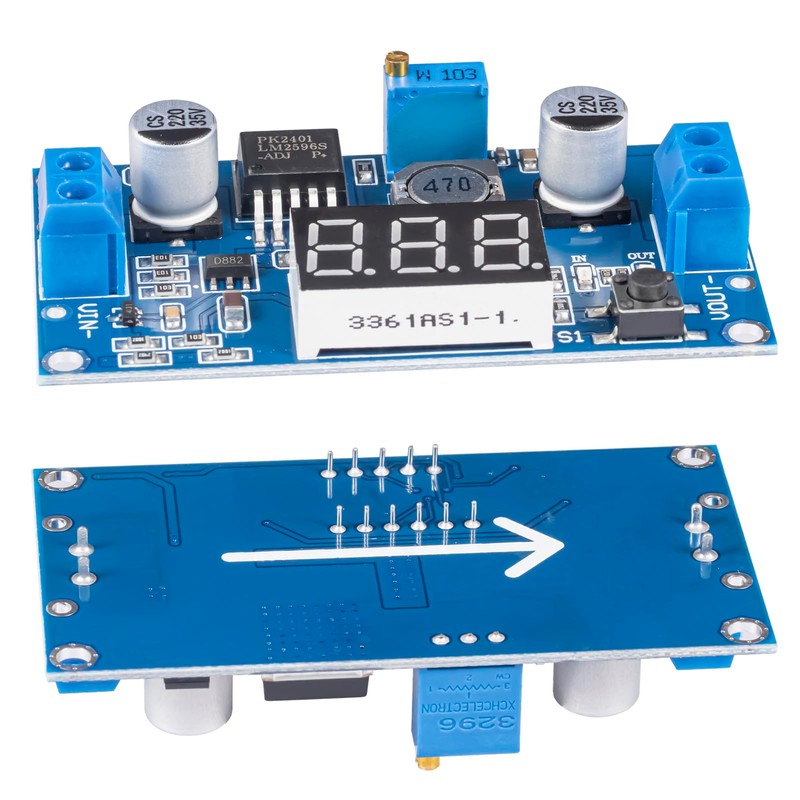 JTAREA LM2596 LM2596S DC-DC Buck Converter Voltage Regulator Adjustable 4.0-40V