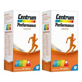 Multivitamnico Centrum Performance con Vitaminas del Complejo B 2 Pack de 100 Tabletas - Producto Original de Alta Calidad, Entrega Rápida y Segura, G
