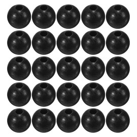 M METERXITY 200 Pcs Glow Fishing Beads - Plastic Luminous Round Bait Egg Lure Rigs Apply to Outdoor Tackle Tool (4mm, Black)